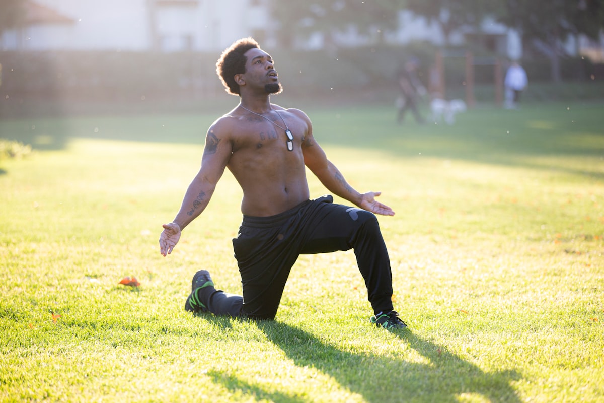 Upper body stretching routine